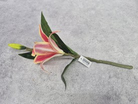 Flores artificiales Azucena individual 